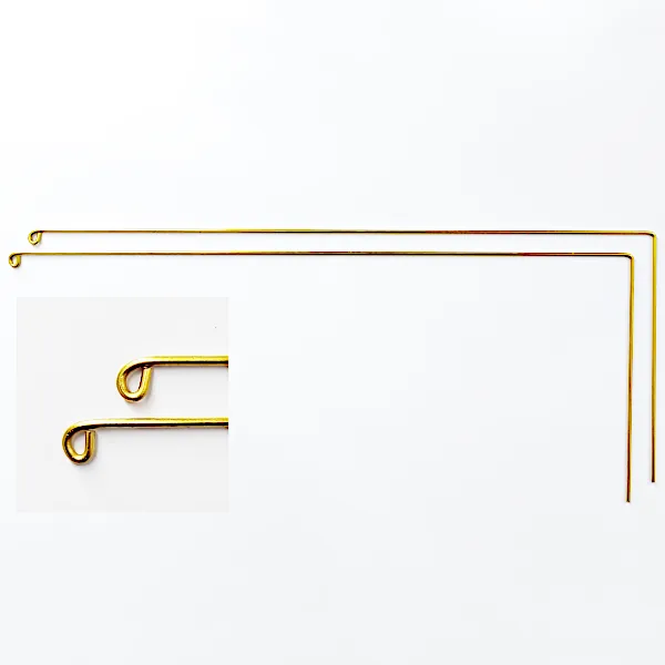 Allemans-wichelroede (set 2stks) neutrale 2mm messing uitvoering
